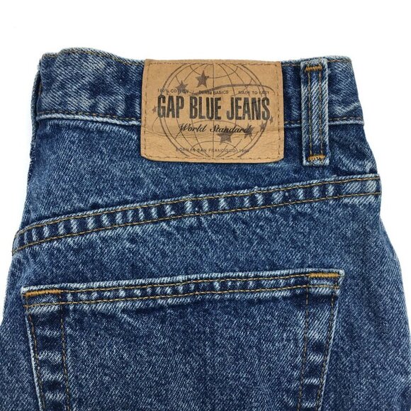Vintage Gap Reverse Fit Jeans Barrel Leg Cotton size Juniors 9 length 28" - Picture 3 of 9